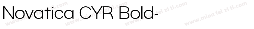 Novatica CYR Bold字体转换